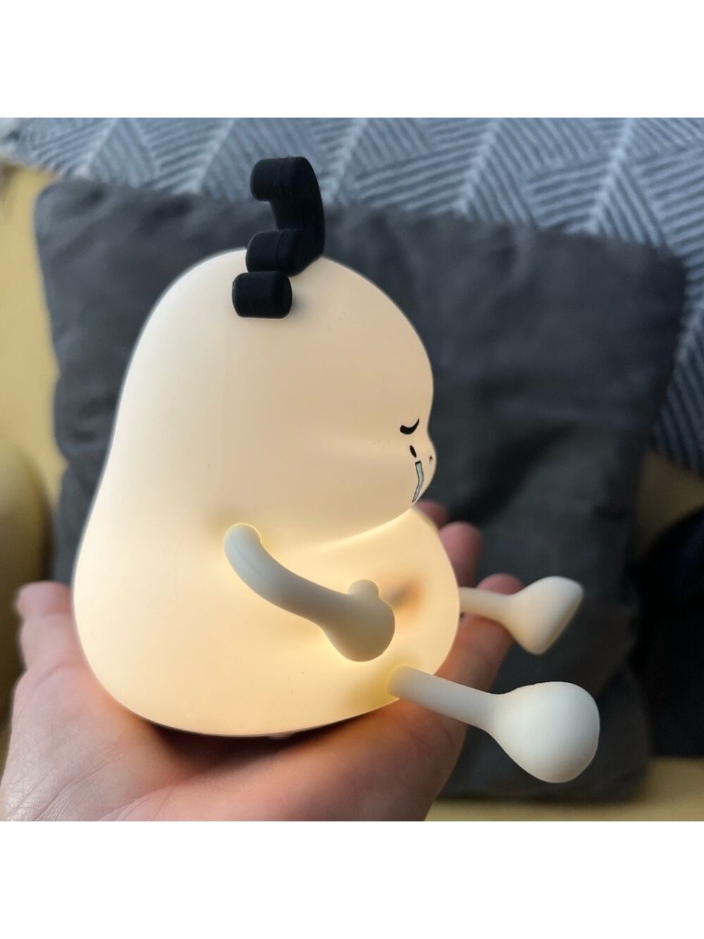 LED Squishy Rechargeable "Pinch an Inch?" Novelty Night Light NWT - Picture 7 of 10
